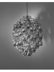 Design hanglamp Spiral, Lampenkap: gecoat metaal, Zilverkleurig, Ø 45 x H 60 cm
