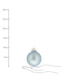 Bolas de Navidad Evergreen, 6 uds., Azul hielo, Ø 8 cm, 6 uds.