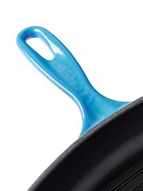 Vierkante grillpan Signature Collection met groefstructuur, Geëmailleerd ijzer, Blauwtinten, B 44 x H 5 cm