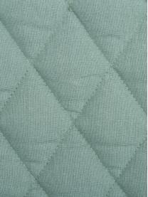 Colcha de terciopelo Cosima, Parte superior: terciopelo de algodón, Reverso:  algodón, Verde salvia, An 160 x L 200 cm (para camas de 120 x 200 cm)