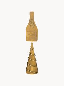 Weihnachtsbaumspitze Champagne aus Messing, Messing, Messing, Ø 6 x H 31 cm