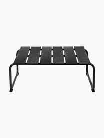 Tavolino da giardino fatto a mano Ocean, Struttura: acciaio riciclato, rivest, Nero, Larg. 79 x Prof. 70 cm