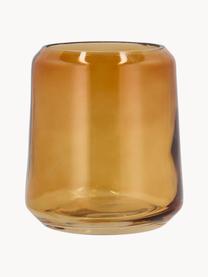Zahnputzbecher Vintage aus Glas, Glas, Orange, Ø 10 x H 12 cm