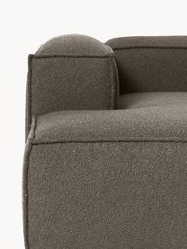 Narożna sofa modułowa Bouclé Lennon, Tapicerka: Bouclé (100% poliester) D, Stelaż: lite drewno sosnowe, skle, Nogi: tworzywo sztuczne Ten pro, Greige Bouclé, S 238 x G 180 cm, lewostronna