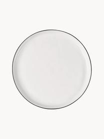 Handgemachtes Porzellan-Geschirr-Set Salt, 4 Personen (12-tlg.), Porzellan, Weiß, 4 Personen (12-tlg.)