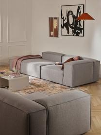 Diván modular Lennon, Tapizado: 100% poliéster Alta resis, Estructura: madera contrachapada de p, Patas: plástico Este producto es, Tejido gris, An 269 x F 119 cm, reposabrazos izquierdo