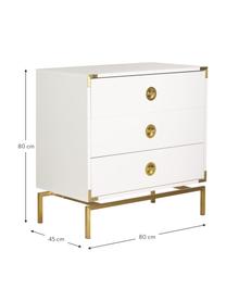 Commode blanche Elegance, Blanc