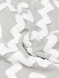 Ručně tkaný bavlněný koberec s vystouplým vzorem Idris, 100 % bavlna, Šedá, Š 80 cm, D 150 cm (velikost XS)