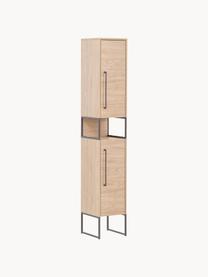 Bad-Hochschrank Rosalie in Eichenholz-Optik, B 30 cm, Beige, Eichenholz-Optik, B 30 x H 183 cm