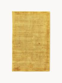 Tapis en viscose tissé main Jane, Jaune soleil, larg. 200 x long. 300 cm (taille L)