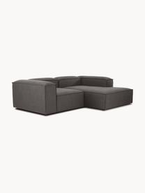 Modulares Ecksofa Lennon, Bezug: 100 % Polyester Der strap, Gestell: Massives Kiefernholz, Spe, Webstoff Anthrazit, B 238 x T 180 cm, Eckteil rechts