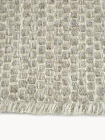 Tapis en laine tissé main, chiné Asko, Gris, larg. 70 x long. 140 cm (taille XS)