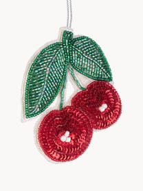 Addobbo albero di Natale Fruit, Plastica, feltro, Verde, rosso, bianco, Larg. 9 x Alt. 10 cm