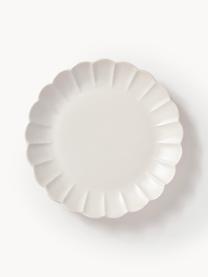 Assiettes plates Sabina, 4 pièces, Grès, Blanc cassé, Ø 27 cm