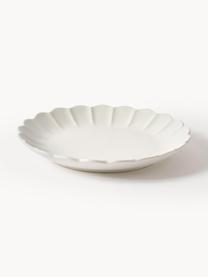 Dinerbord Sabina, 4 stuks, Keramiek, Gebroken wit, Ø 27 cm