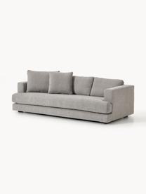 Sofa Bouclé Tribeca (3-osobowa), Tapicerka: Bouclé (93% poliester, 6%, Stelaż: drewno bukowe, drewno sos, Nogi: drewno sosnowe Ten produk, Szary Bouclé, S 228 x G 104 cm