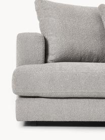 Sofa Bouclé Tribeca (3-osobowa), Tapicerka: Bouclé (93% poliester, 6%, Stelaż: drewno bukowe, drewno sos, Nogi: drewno sosnowe Ten produk, Szary Bouclé, S 228 x G 104 cm