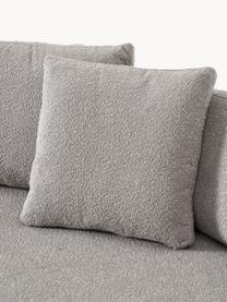 Sofa Bouclé Tribeca (3-osobowa), Tapicerka: Bouclé (93% poliester, 6%, Stelaż: drewno bukowe, drewno sos, Nogi: drewno sosnowe Ten produk, Szary Bouclé, S 228 x G 104 cm