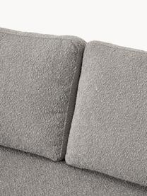 Bouclé-Sofa Tribeca (3-Sitzer), Bezug: Bouclé (93 % Polyester, 6, Gestell: Buchenholz, Kiefernholz, , Füße: Kiefernholz Dieses Produk, Bouclé Grau, B 228 x T 104 cm