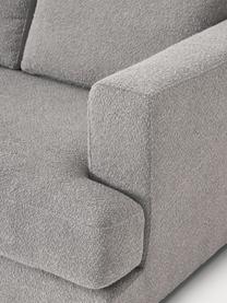 Sofa Bouclé Tribeca (3-osobowa), Tapicerka: Bouclé (93% poliester, 6%, Stelaż: drewno bukowe, drewno sos, Nogi: drewno sosnowe Ten produk, Szary Bouclé, S 228 x G 104 cm