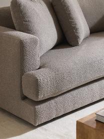 Bouclé-Sofa Tribeca (3-Sitzer), Bezug: Bouclé (93 % Polyester, 6, Gestell: Buchenholz, Kiefernholz, , Füße: Kiefernholz Dieses Produk, Bouclé Grau, B 228 x T 104 cm