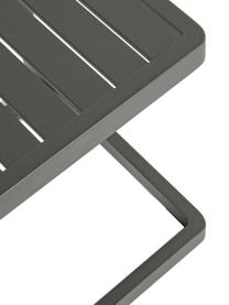 Tavolino da giardino Konnor, Alluminio verniciato a polvere, Antracite, Larg. 45 x Alt. 45 cm