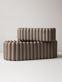 Portavaso Mist, larg. 35 cm, Ceramica, Taupe opaco, Larg. 35 x Alt. 15 cm