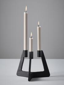 Candelabro moderno Trisset, Metal recubierto, Negro, An 19 x Al 17 cm