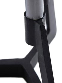 Moderný svietnik Trisset, Potiahnutý kov, Čierna, Š 19 x V 17 cm
