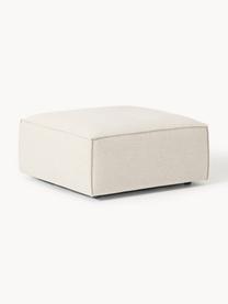 Pouf en mélange de lin Lennon, Mélange de lin beige, larg. 88 x prof. 88 cm