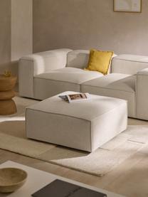 Sofa-Hocker Lennon aus Leinen-Mix, Bezug: 50 % Viskose, 25 % Leinen, Gestell: Fichtenholz, Sperrholz, m, Leinen-Mix Beige, B 88 x T 88 cm