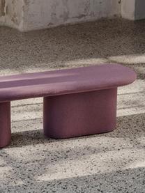 Banc rembourré Rull, Tissu lilas, larg. 130 x prof. 36 cm