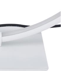 Lámpara de mesa LED Jay, Pantalla: aluminio con pintura en p, Cable: plástico, Blanco mate, Ø 43 x Al 44 cm