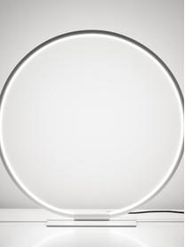 Lampada da tavolo a LED Jay, Paralume: Alluminio verniciato a po, Base della lampada: Alluminio verniciato a po, Baldacchino: bianco opaco paralume: bianco opaco cavo: bianco, Ø 43 x Alt. 44 cm