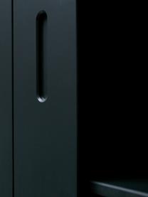 Armario con 1 puerta corredera Move, Madera de pino pintado, Negro, An 120 x Al 200 cm