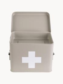 Aufbewahrungsbox Medicine, Metall, beschichtet, Hellbeige, B 21 x H 16 cm