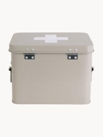 Caja Medicine, Metal recubierto, Beige claro, An 21 x Al 16 cm