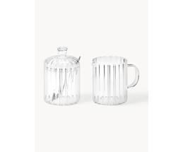Gatuida 2er Set Glas Milchkännchen 80ml - Mini Karaffen Für Wein & Saucen