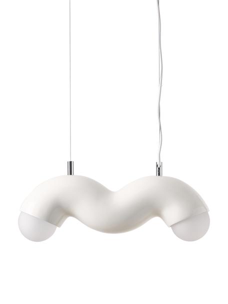 Lámpara de techo Memphis, Poliresina, Blanco crema, An 50 x F 11 cm