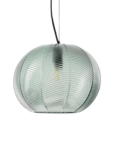Lampa wisząca ze szkła dymionego Brice, Zielony, transparentny, Ø 8 x W 90 cm