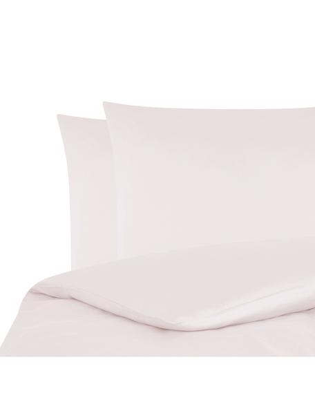 Parure copripiumino in raso di cotone Comfort, Rosa, 255 x 200 cm + 2 federe 50 x 80 cm