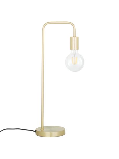 Lampa biurkowa z metalu Flow, Mosiądz, szczotkowany, S 22 x W 56 cm