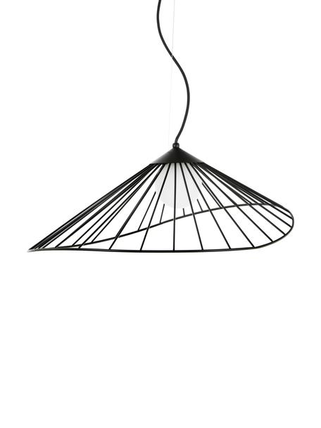 Dizajnová závesná lampa Silvan, Čierna, Š 92 x V 32 cm