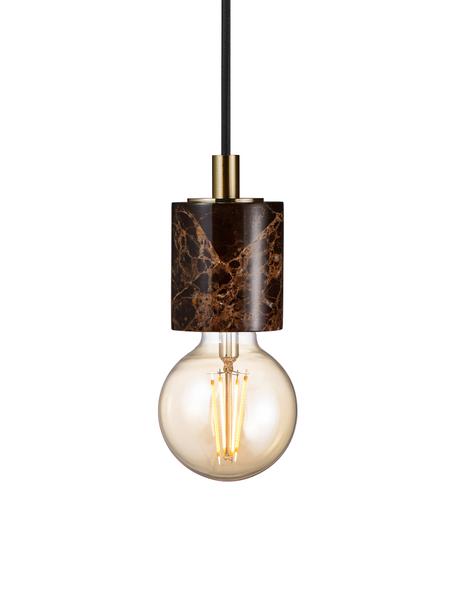 Malá mramorová závesná lampa Siv, Hnedá, mramorovaná, Ø 6 x V 10 cm