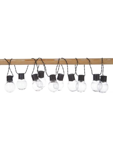 Solar lichtslinger Partaj, 180 cm, 10 lampions, Lampions: kunststof, Zwart, L 180 cm