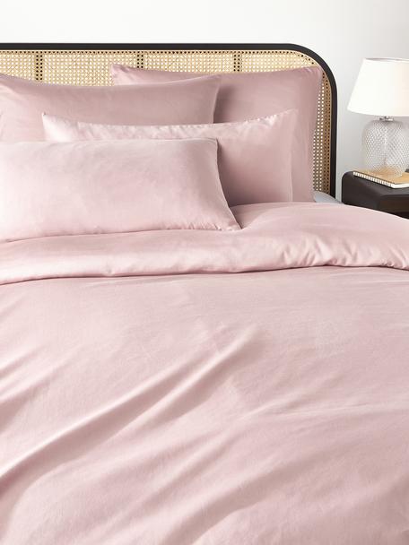 Copripiumino in raso di cotone Comfort, Rosa, Larg. 200 x Lung. 200 cm