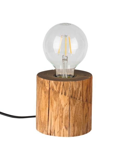 Petite lampe à poser ampoule nue Trabo, Bois de pin, Ø 12 x haut. 10 cm