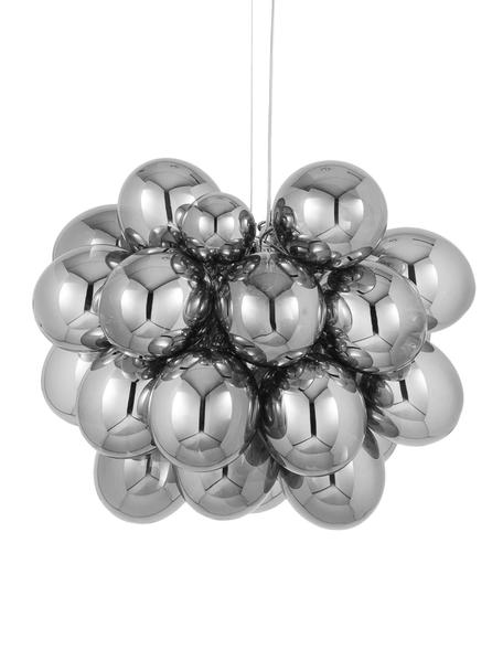 Hanglamp met glazen bollen Gross Grande, Baldakijn: verchroomd nikkel, Chroomkleurig, Ø 62 x H 50 cm