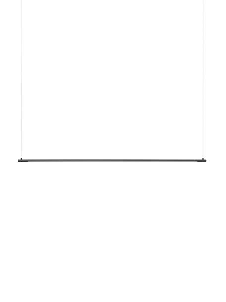 Große LED-Pendelleuchte Elettra, Lampenschirm: Aluminium, Baldachin: Aluminium, Schwarz, B 120 x H 2 cm