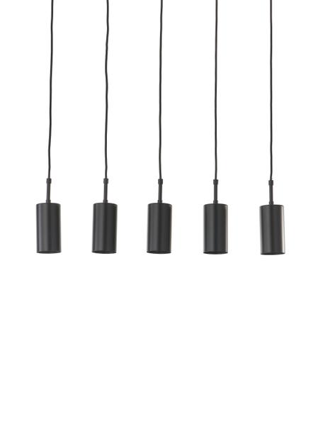 Große Pendelleuchte Arvo, Lampenschirm: Metall, beschichtet, Baldachin: Metall, beschichtet, Schwarz, B 75 cm x H 120 cm